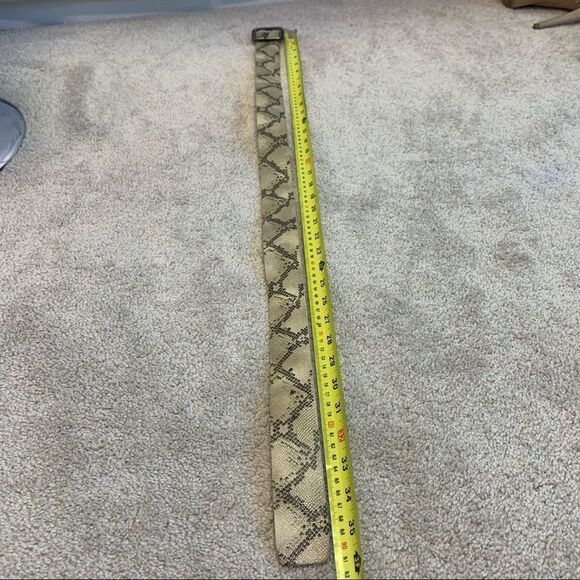 RUDSAK NWOT brown tan snake print belt size small - Picture 4 of 6